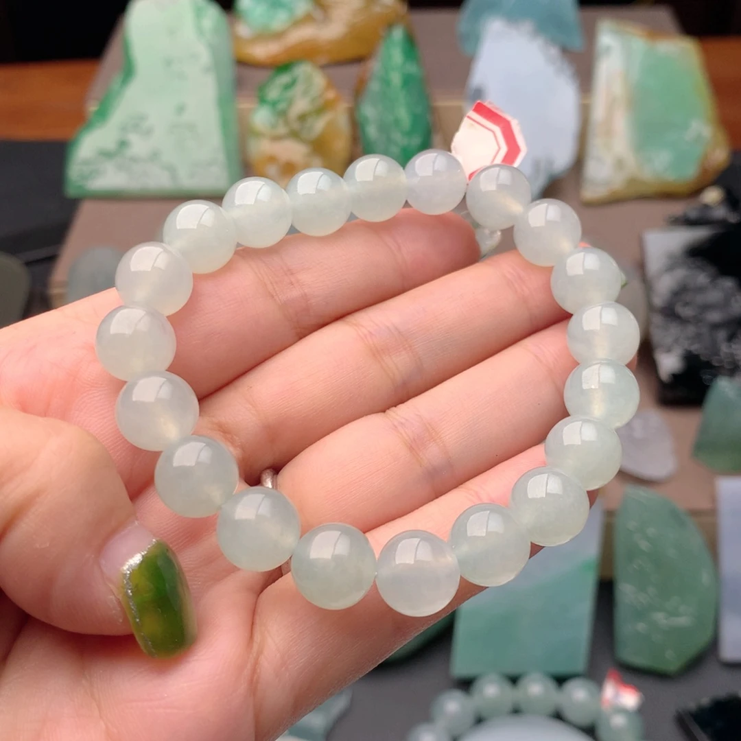 定制翡翠未镶嵌翡翠珠串