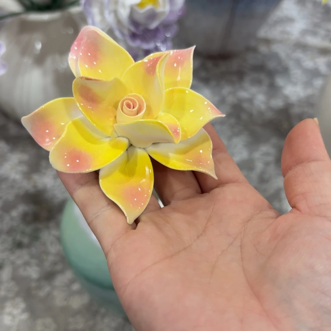 陶瓷花拍满20元发货，随意退款拉黑