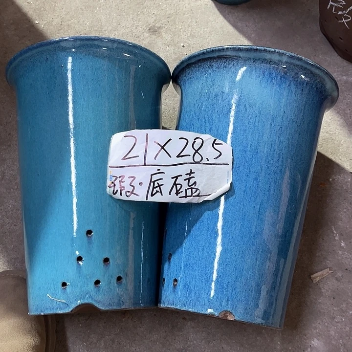 紫砂花盆宜兴紫砂花盆，铁子