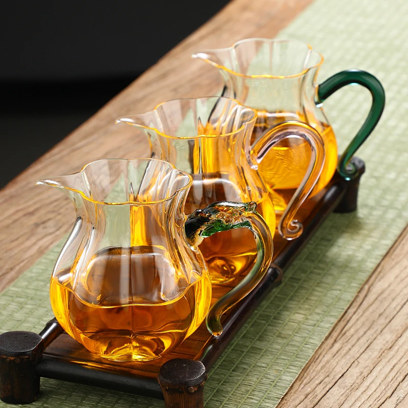 璃泰龙把耐热公道杯高硼硅玻璃家用防烫玻璃茶具加厚大容量茶具
