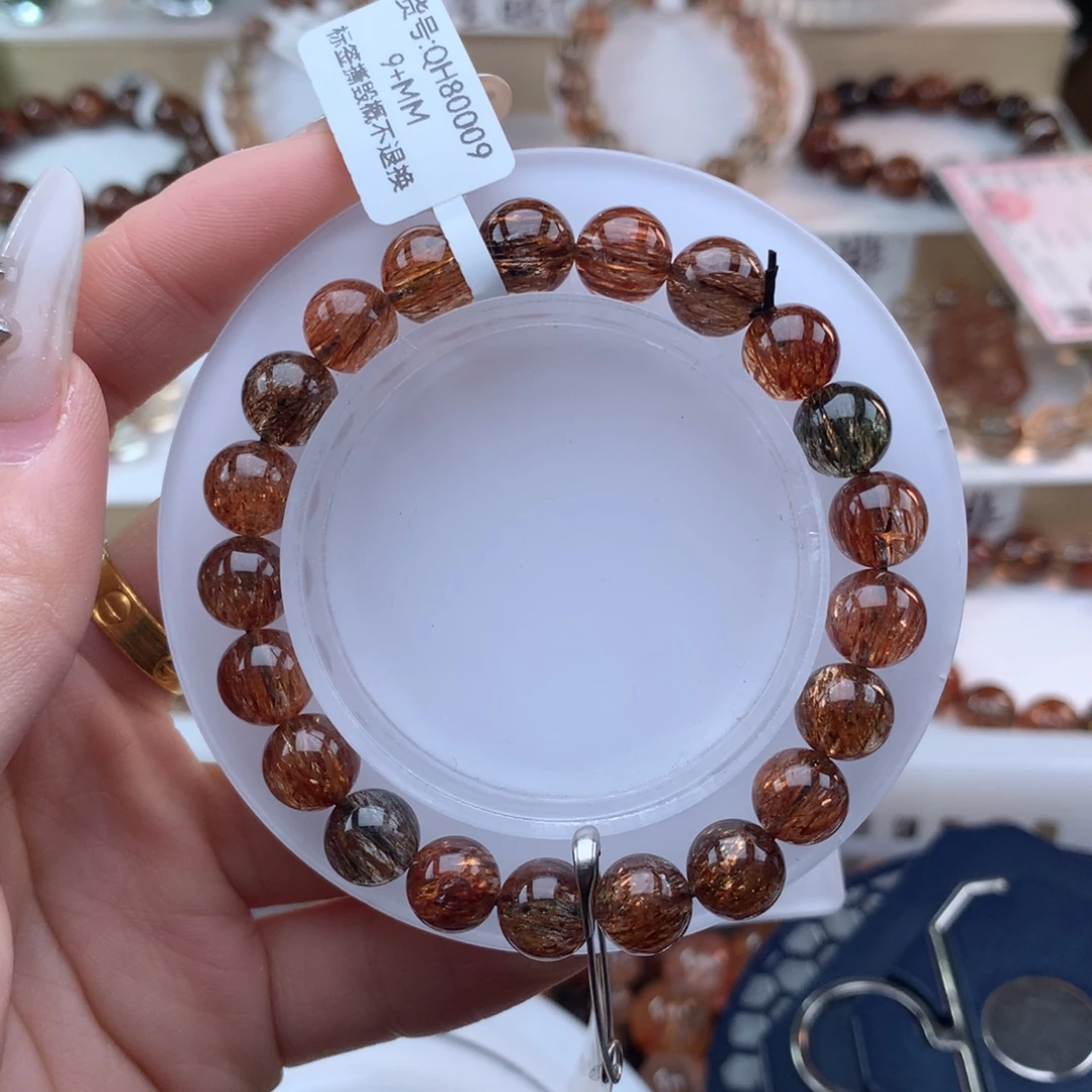 未镶嵌手串水晶黑金超七多样性发其一