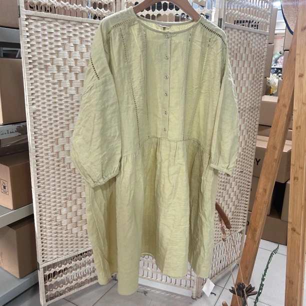 【纯原系列】原订女士中长镂空连衣裙-61531-3