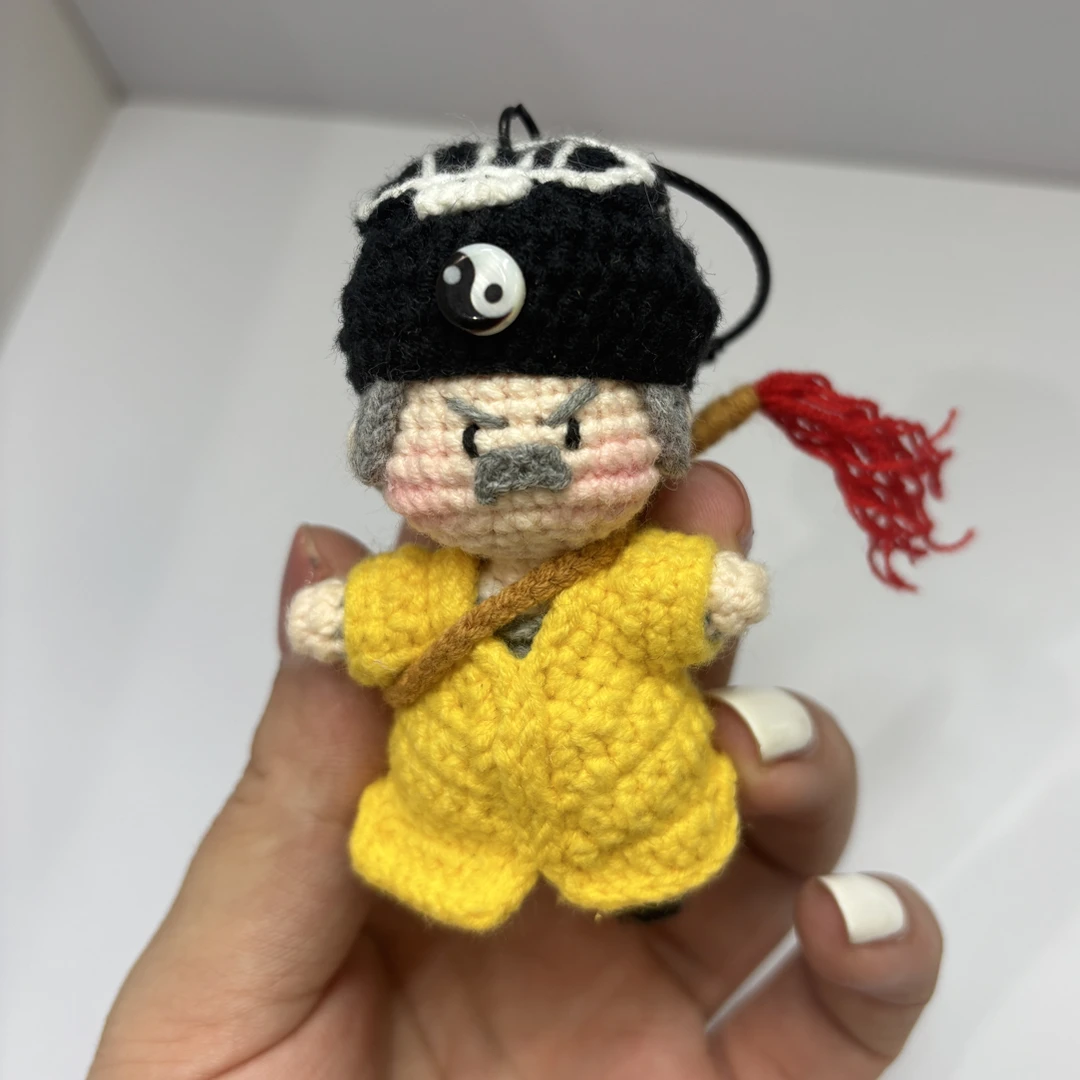 英叔小僵尸情侣CP挂件成品手工diy毛线钩织礼物