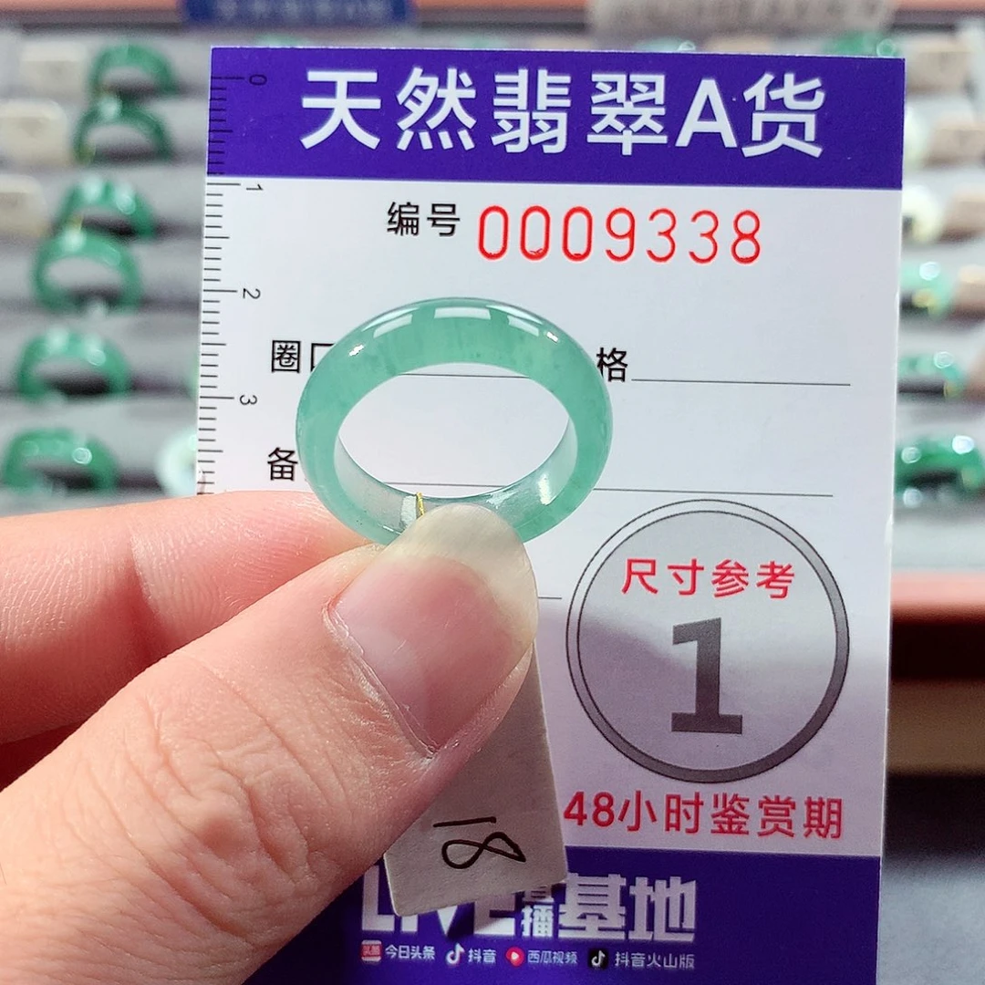 翡翠未镶嵌戒指18号