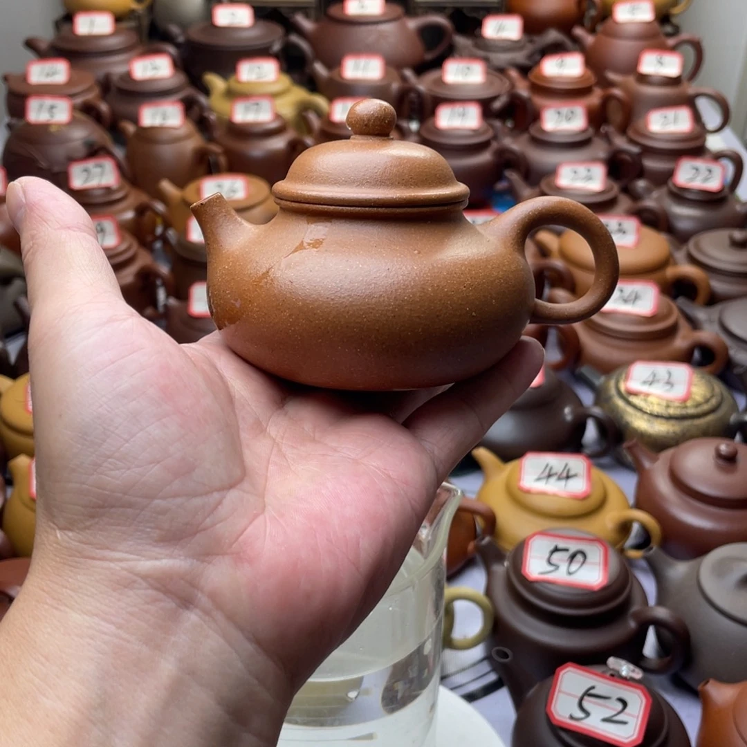 紫砂茶壶宜兴紫砂半手工