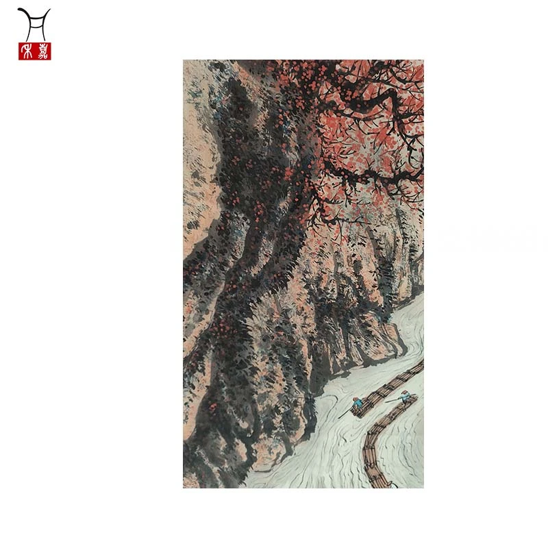 L1058山水立轴68x45/2.7平尺