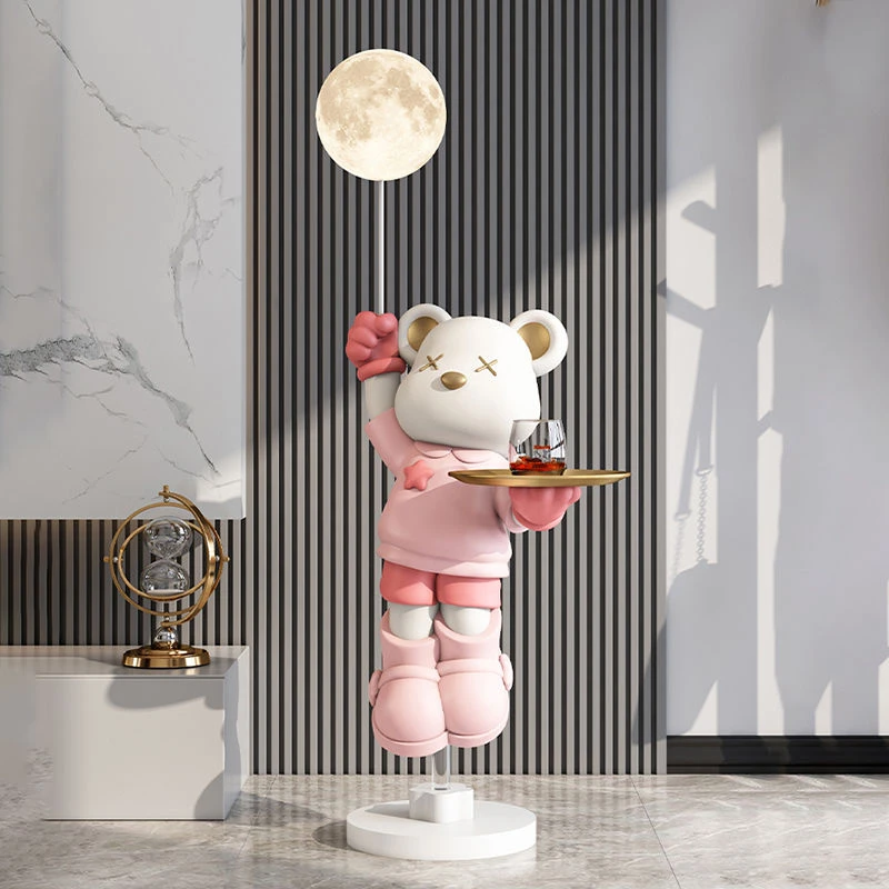 轻奢暴力大型宇航员落地客厅摆件沙发电视柜装饰品乔迁新居礼物