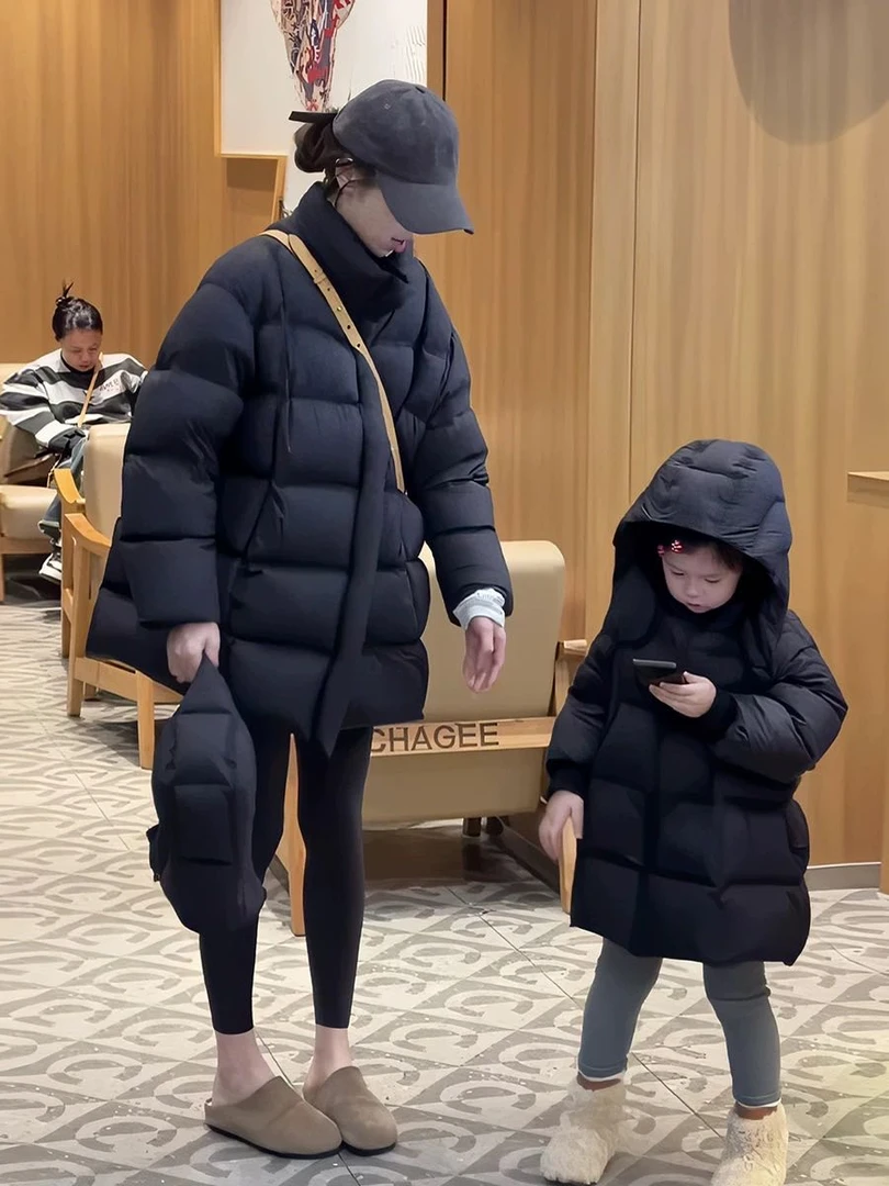 可溯源升级款泡芙料可拆卸连帽新国标90白鸭绒羽绒服25018