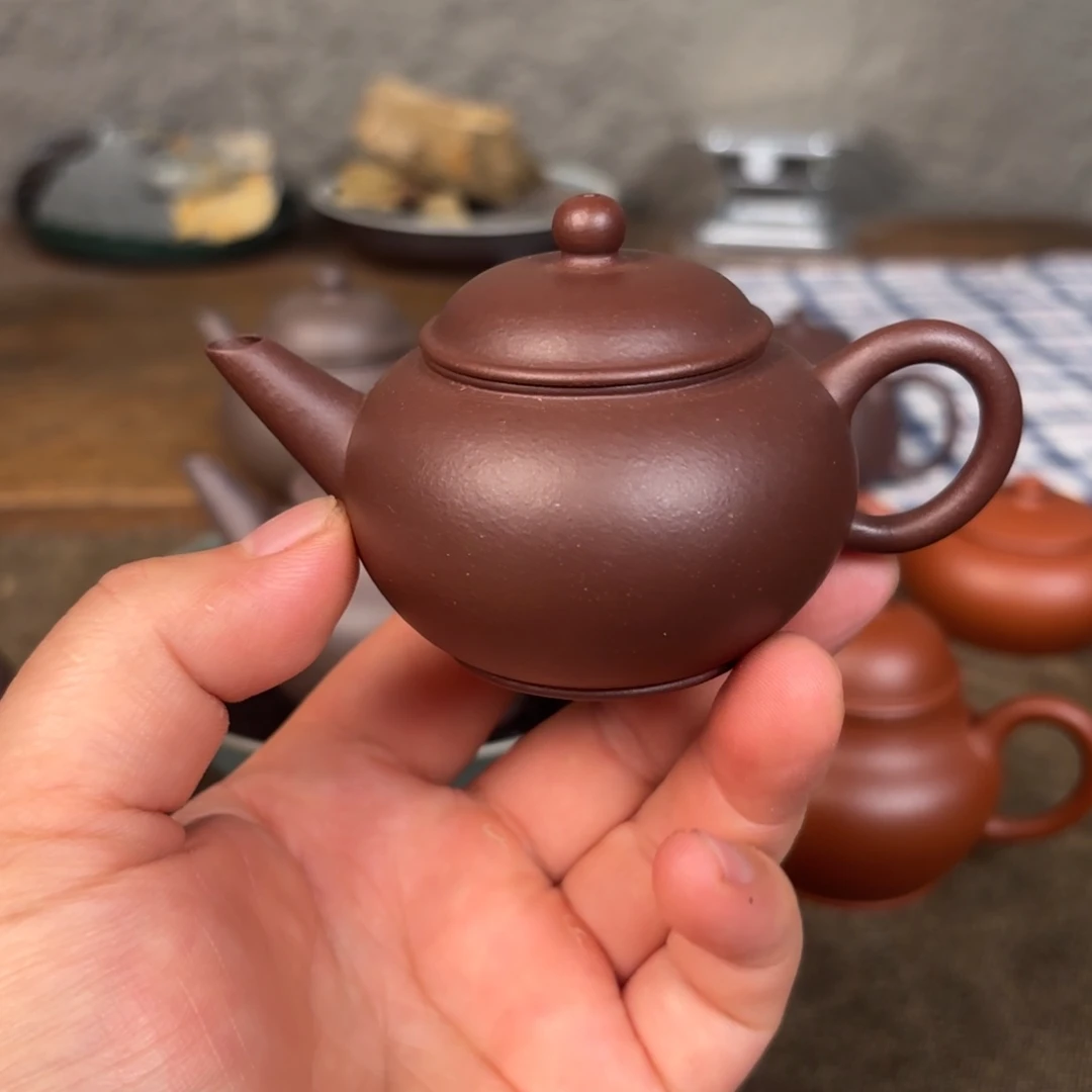 茶壶紫砂水平壶紫泥