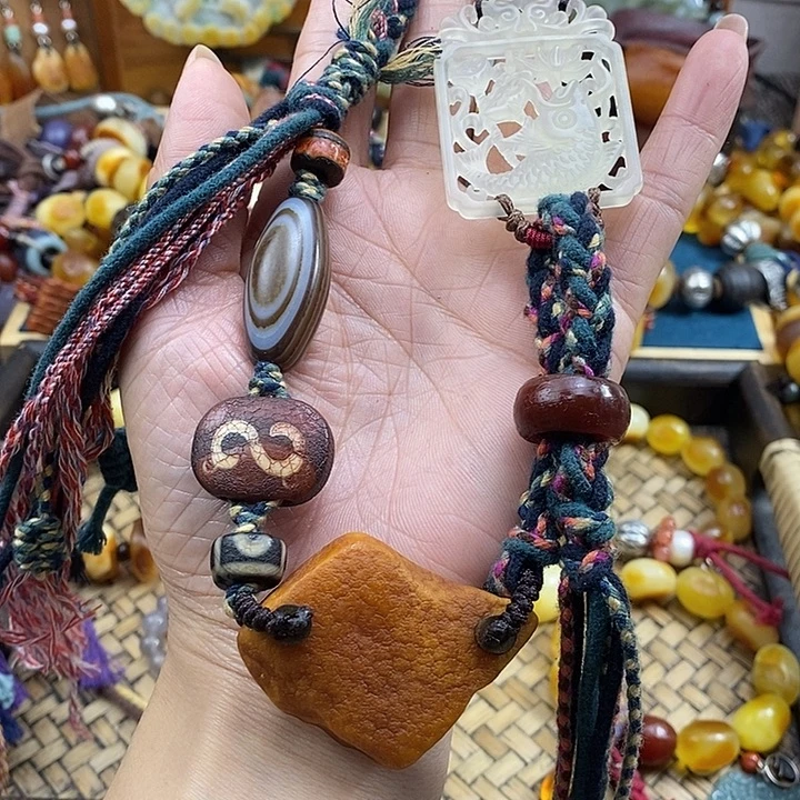 蜜蜡未镶嵌项链项链