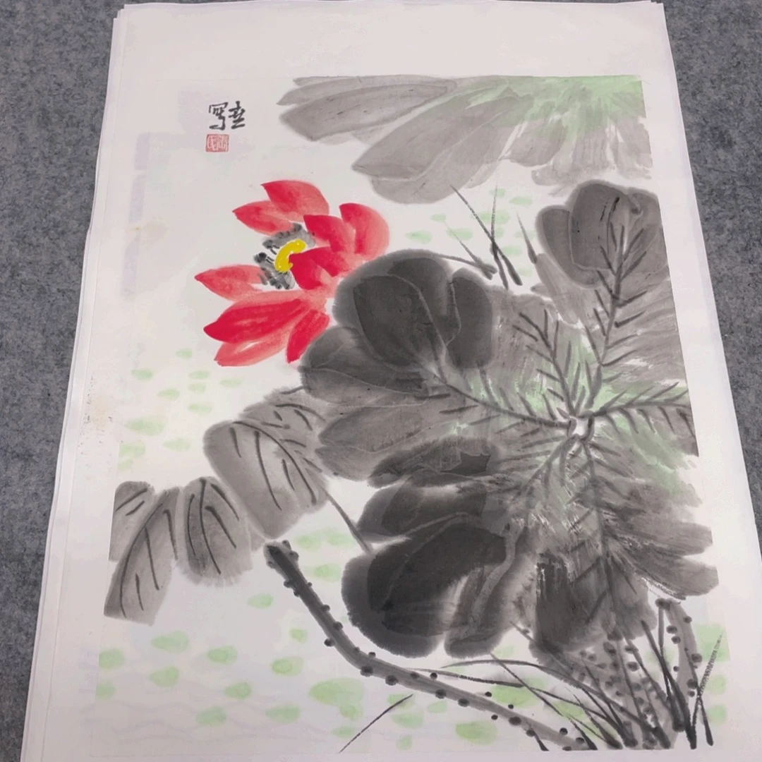 国画1.4平尺纯手绘国画作品