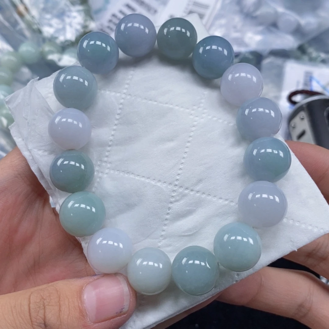 未镶嵌手串翡翠珠串