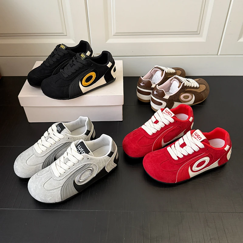 爆款板鞋德训鞋女2025秋季新款百搭网面运动鞋厚底休闲透气小白鞋