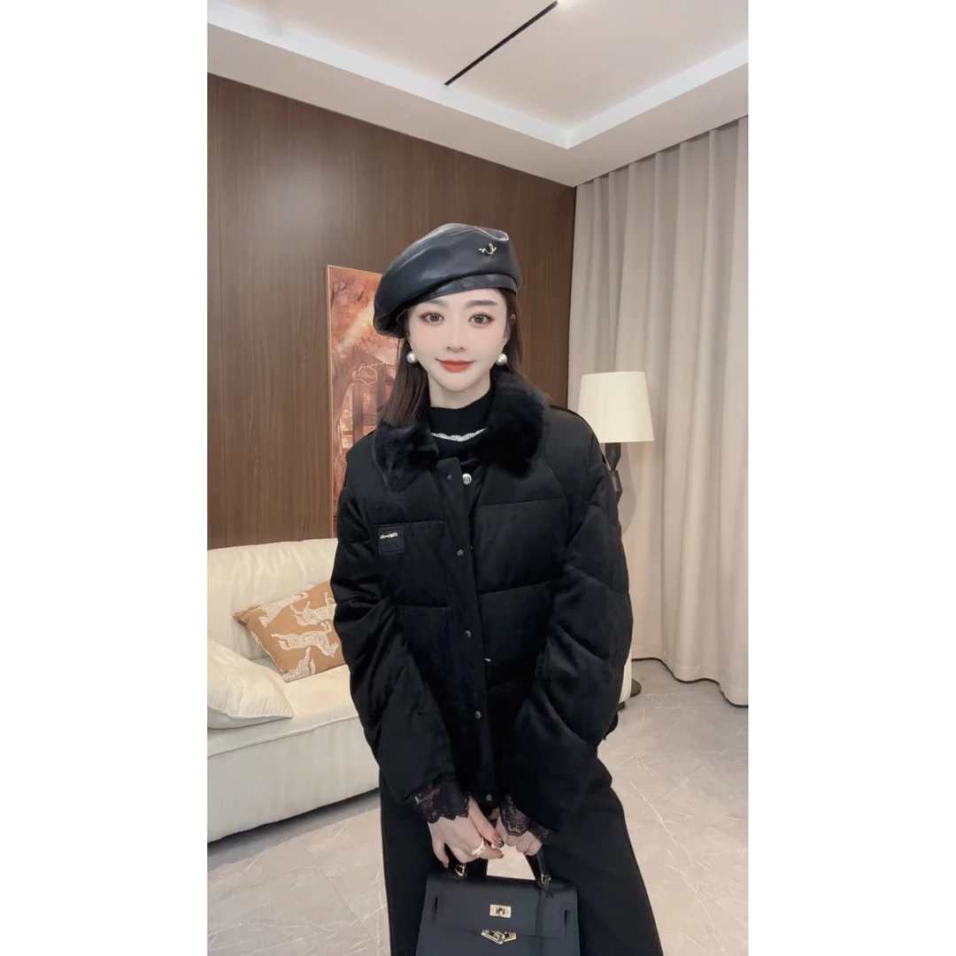 时尚翻领字母扣女士羽绒服H1057YR01D28947