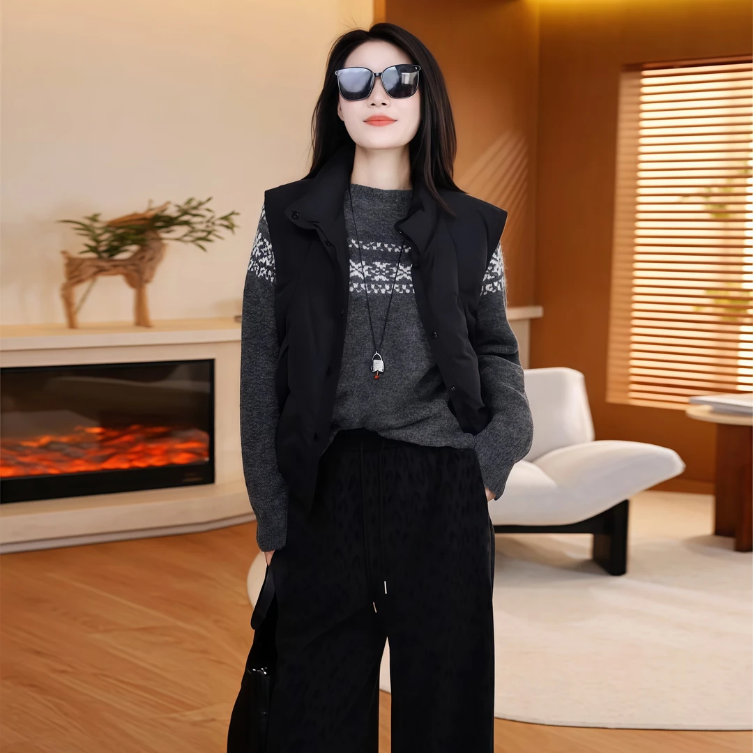 【暖融马夹】Mayya Plus麦芽定制气质显瘦流光风羽绒马夹32547035