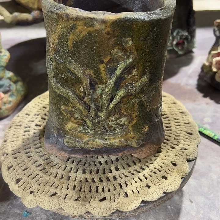 新店福利手工粗陶高温花盆50