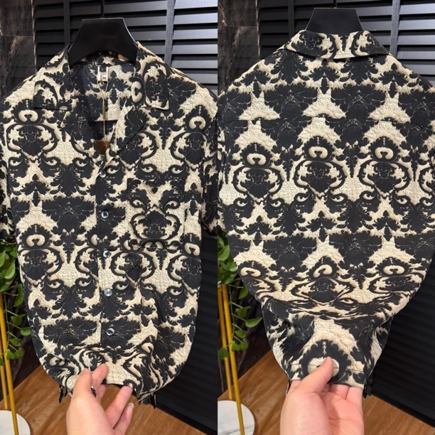 6790古巴领夏款薄料轻薄款休闲小衫