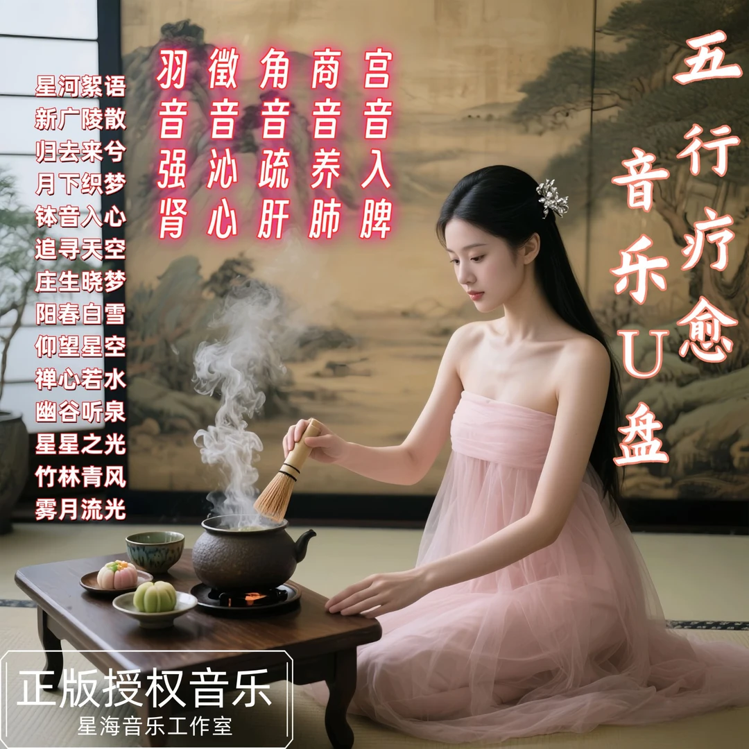 2025新款五行五音疗愈音乐失助眠解压缓解压力 汽车载U盘无损MP3
