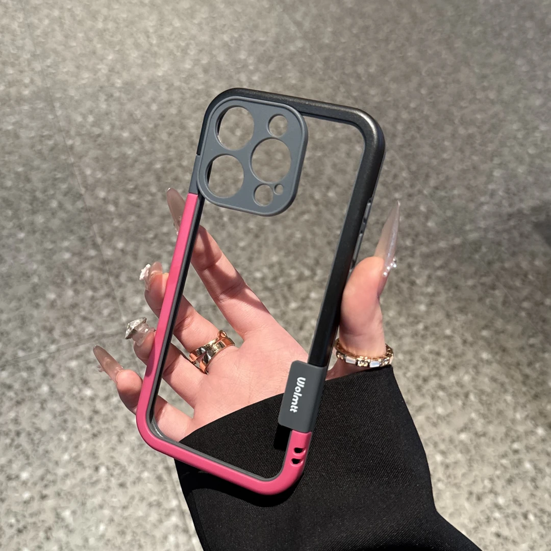 ZMGX镂空散热适用iPhone16promax边框壳轻薄透气苹果15/14手机壳