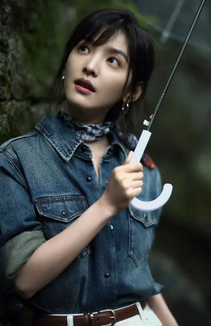 春季新款复古水洗做旧宽松女士时尚牛仔衬衫外套