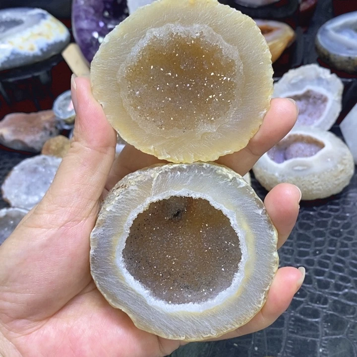 紫晶珠宝半成品未镶嵌