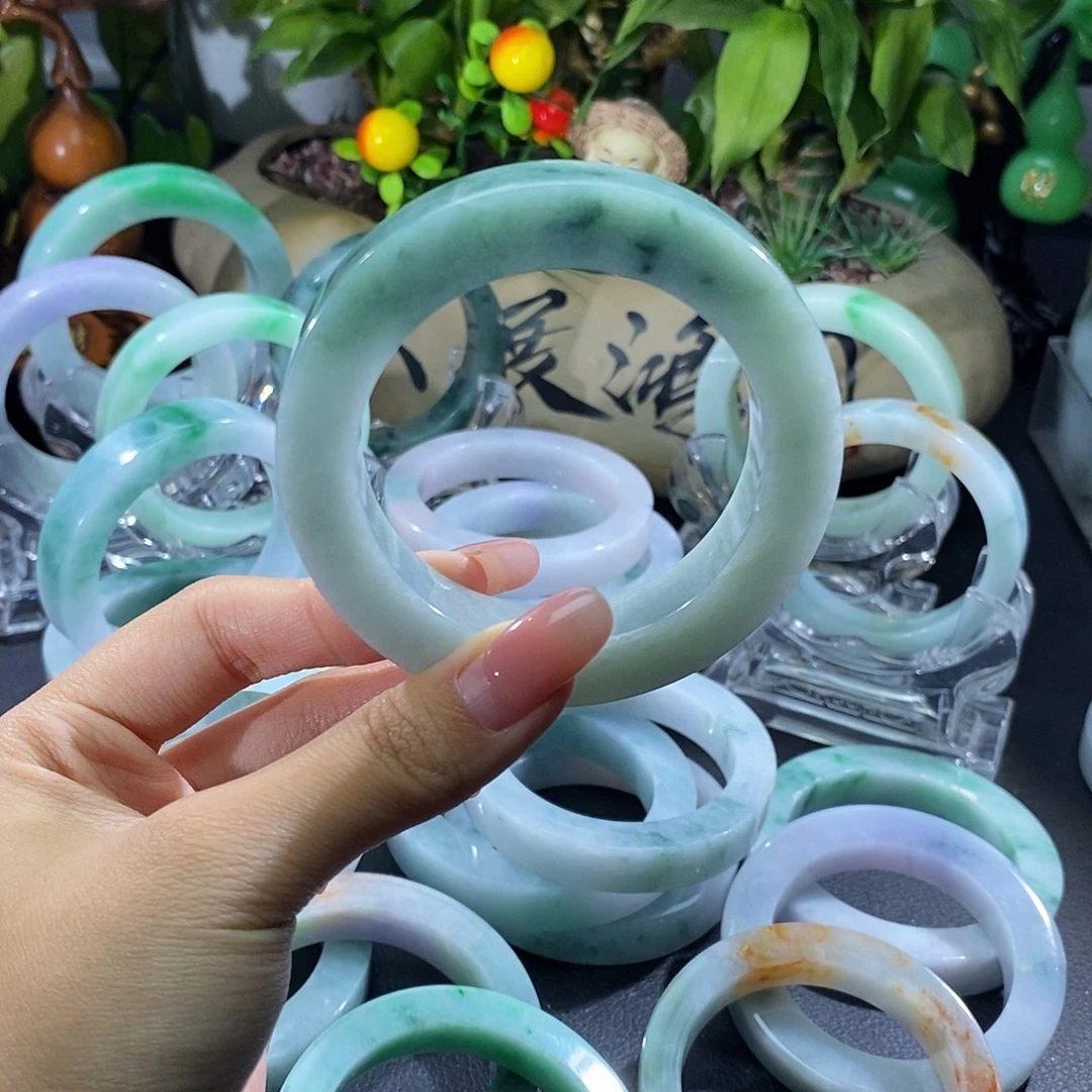 未镶嵌手镯定制翡翠上**水