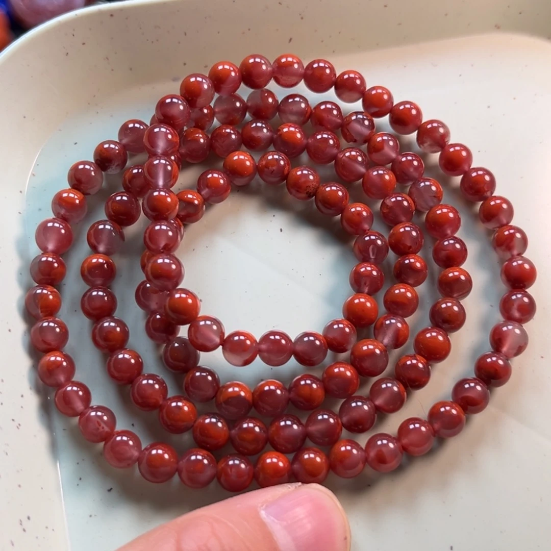 南红玛瑙手串6未镶嵌