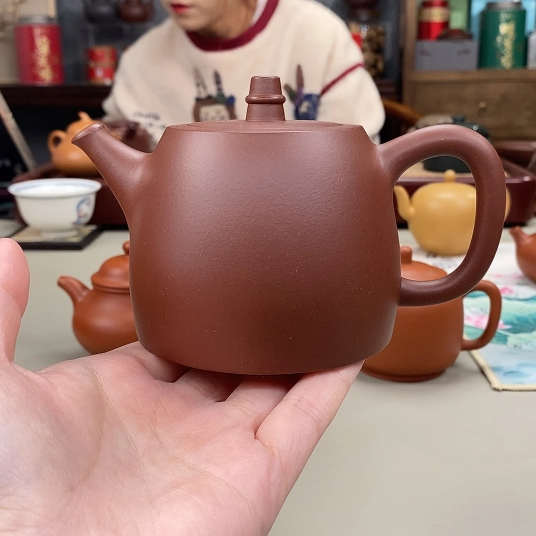 茶壶紫砂黄龙源底槽清半手汉铎300cc