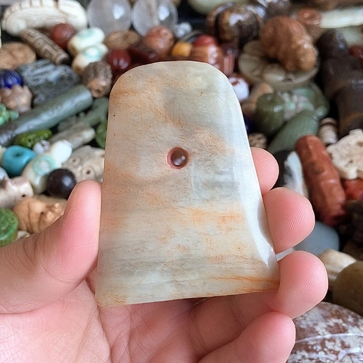 和田玉未镶嵌颈饰46