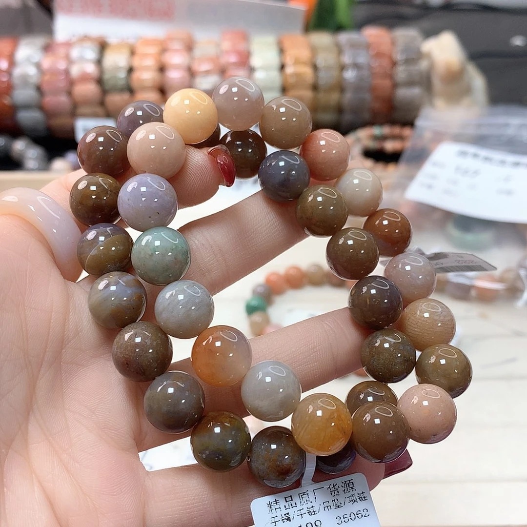 硅化珊瑚（珊瑚玉）手链未镶嵌阿*166