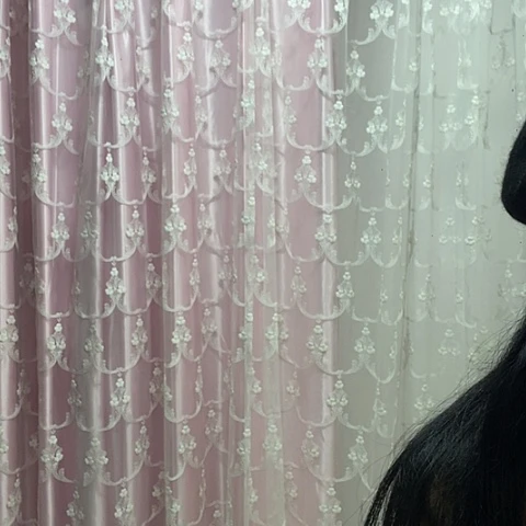 白色粉底布纱一套