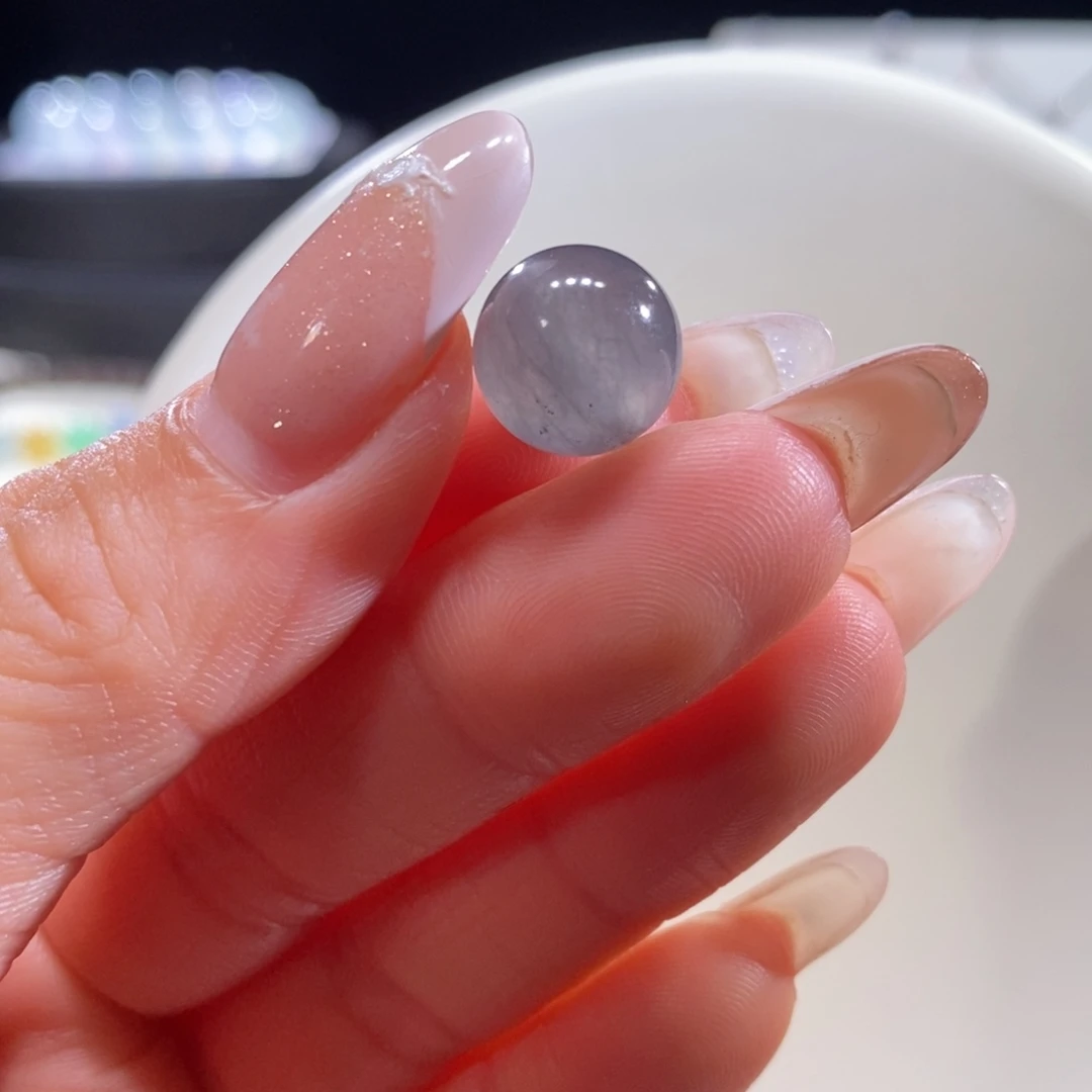 翡翠未镶嵌颈饰翡翠黑冰珠