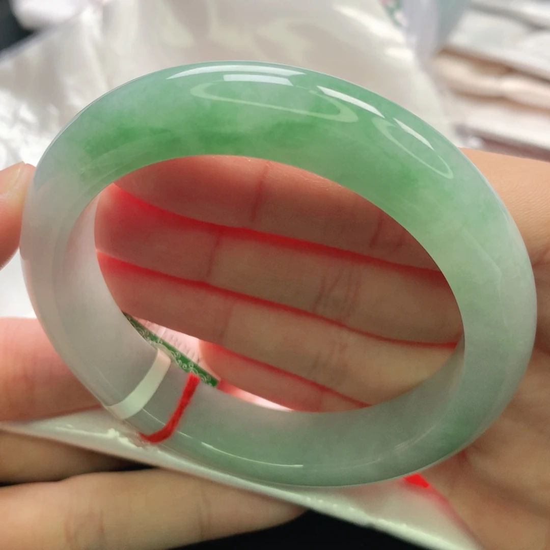 翡翠未镶嵌手镯缅甸57.5完美