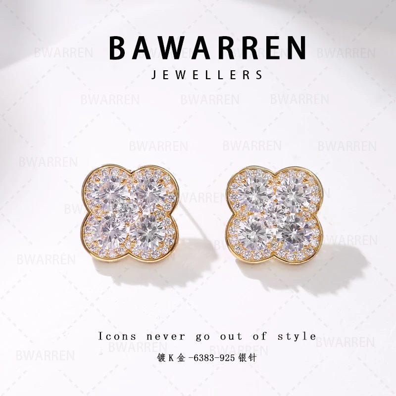 Bawarren 意❤ 6383-精致耳环小众欧美优雅法式长款