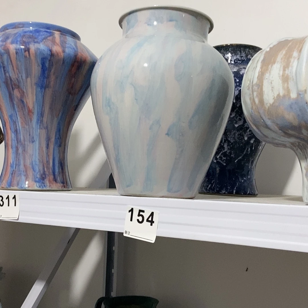 陶瓷叶*姐景德镇花瓶多拍