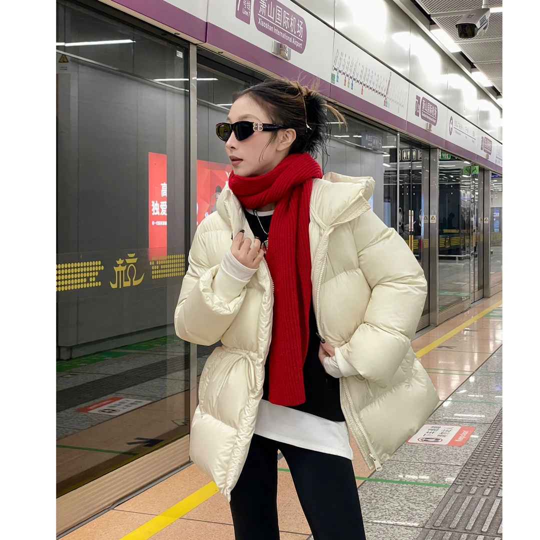 90%白鹅绒！巴黎走秀款，收腰高级欧货冬季新品加厚鹅绒