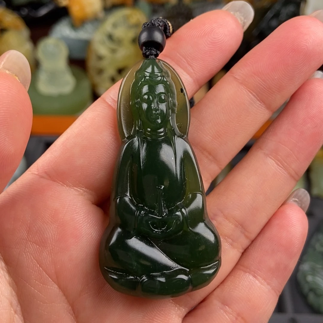 蛇纹石玉挂件未镶嵌