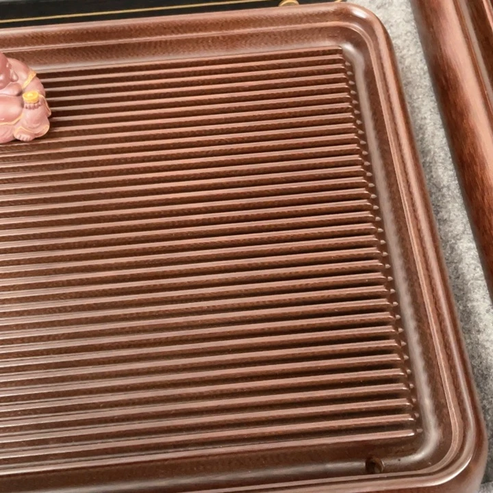 蚂***?紫色龙纹电木茶盘