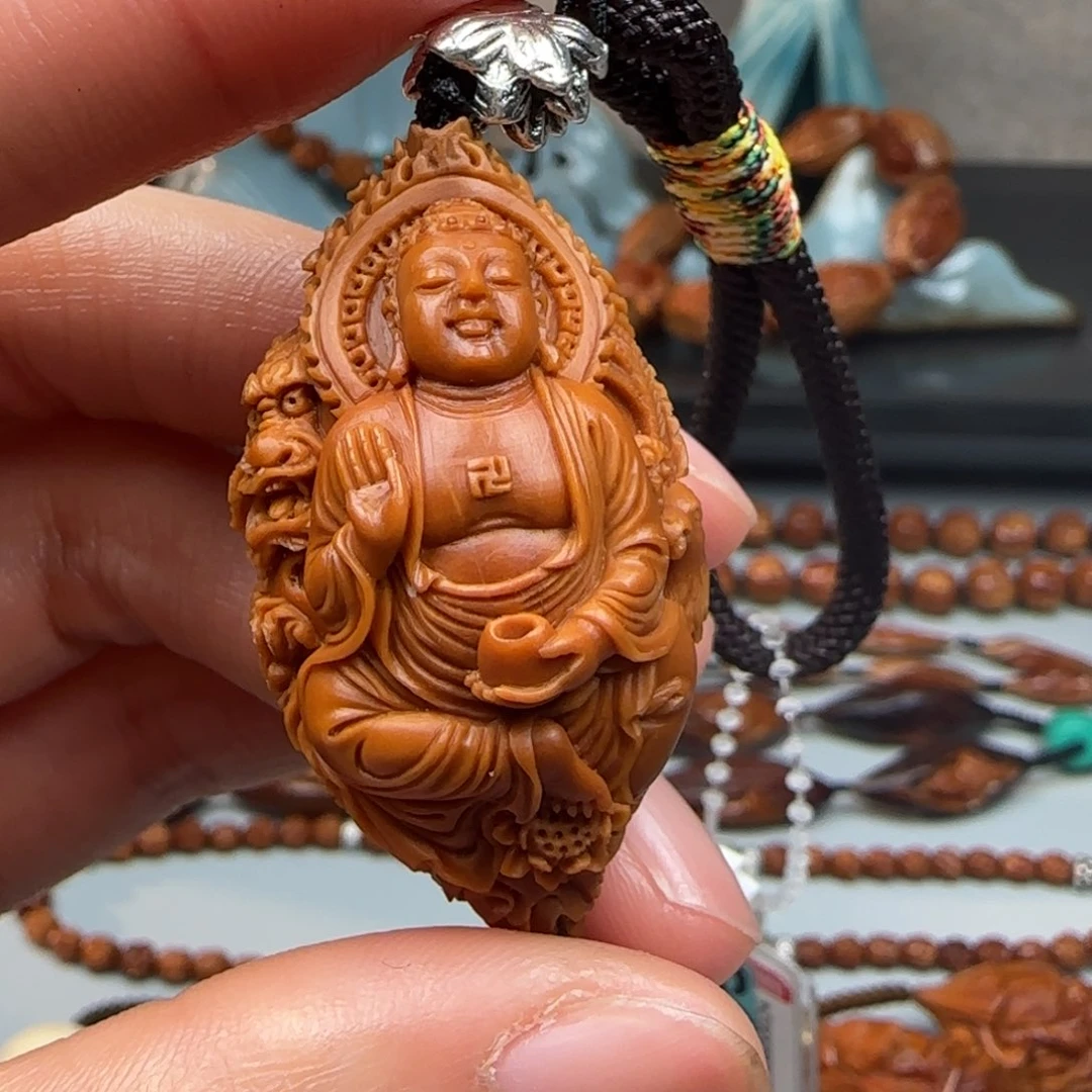 橄榄核手串/手链2.4尺寸龙凤如来单子