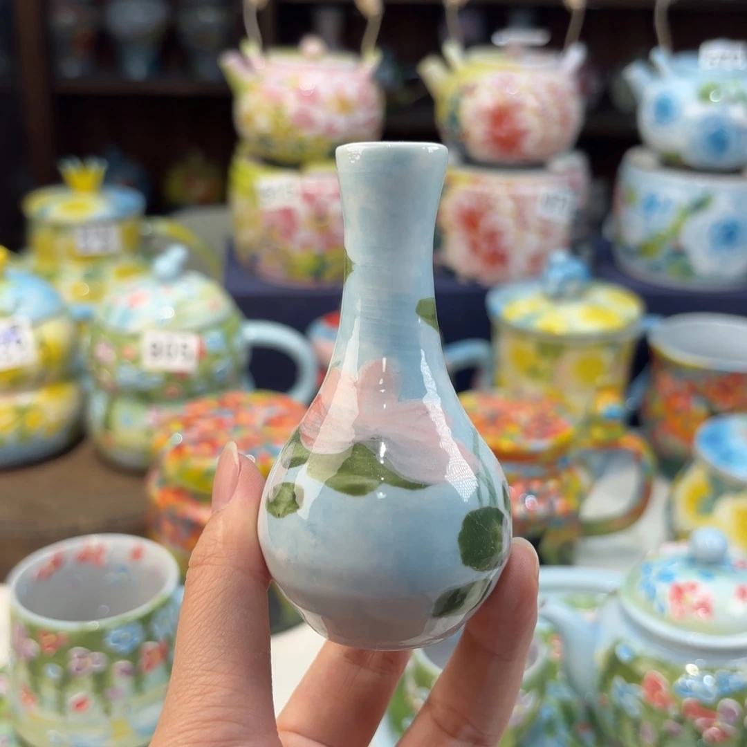 景德镇手绘高温釉下彩陶瓷茶具