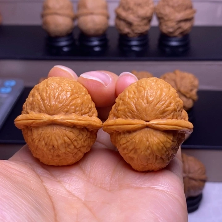 文玩核桃把件太阳系元宝15