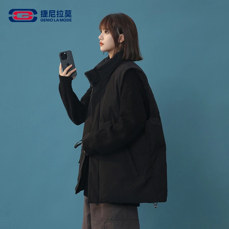 【敖瑞鹏代言】捷尼拉莫秋冬季男女生马甲无袖外穿休闲背心