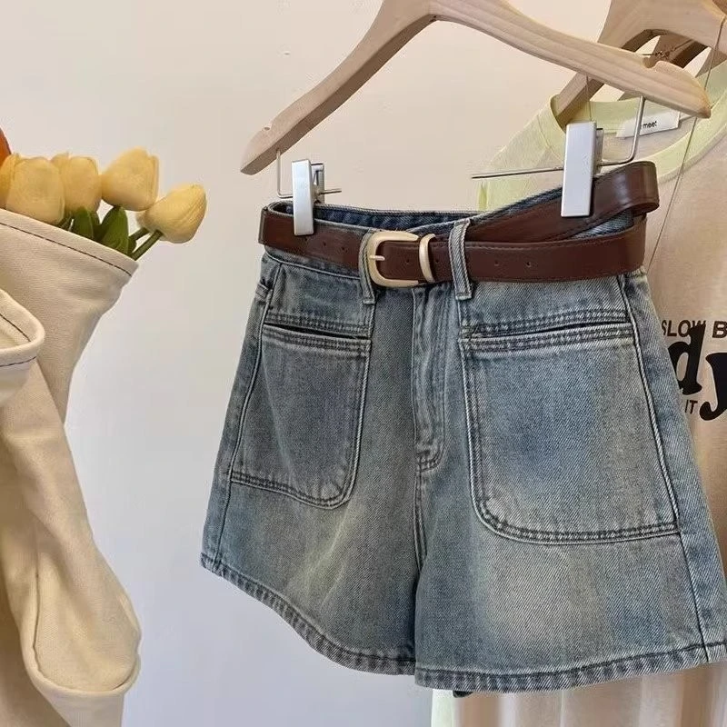 【运费险/现货】牛仔短裤女夏季薄款潮流百搭韩版高腰显瘦气质通勤