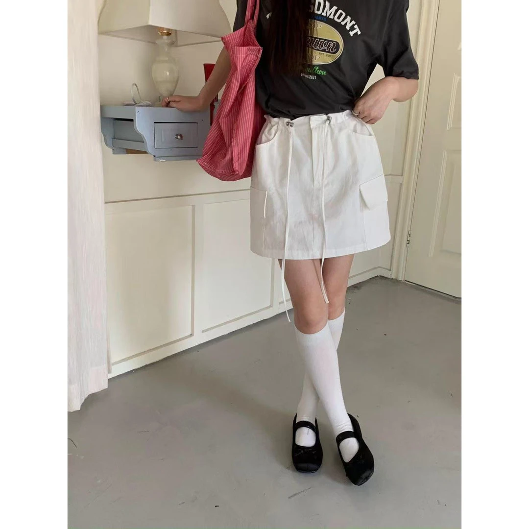 Q015#里奈#版型巨好又百搭！遮跨显瘦半身工装裙（福利）