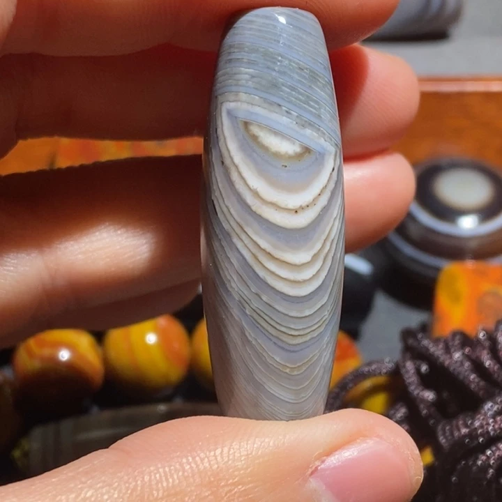 玛瑙/玉髓钛钢颈饰