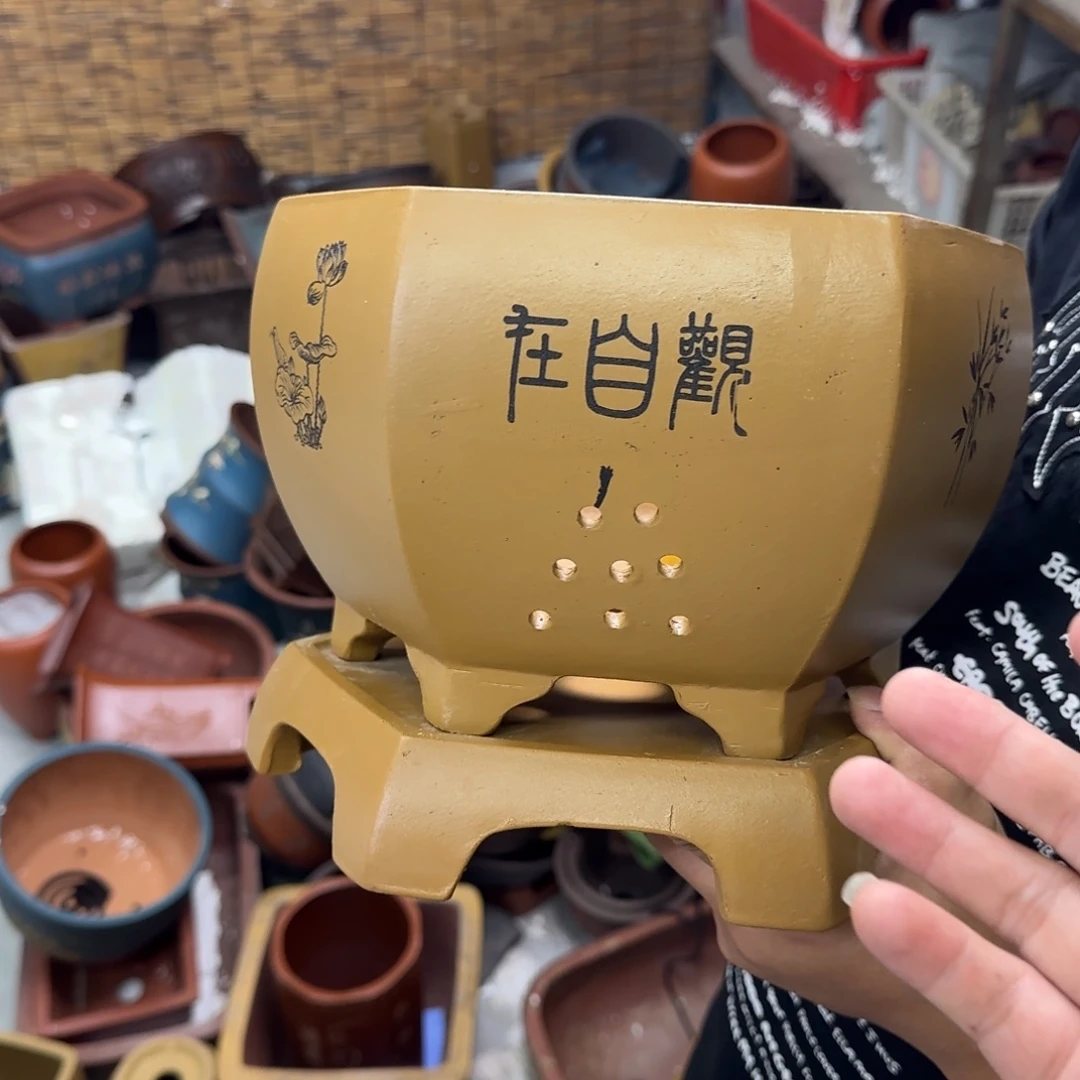 紫砂花盆口径25.20口径