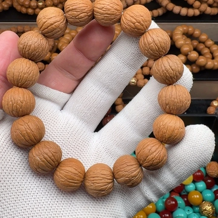 猴头核桃手串15凤羽