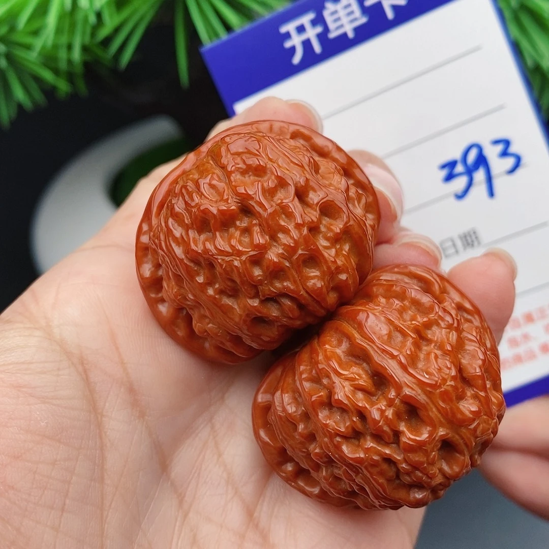 把件文玩核桃37闷白393