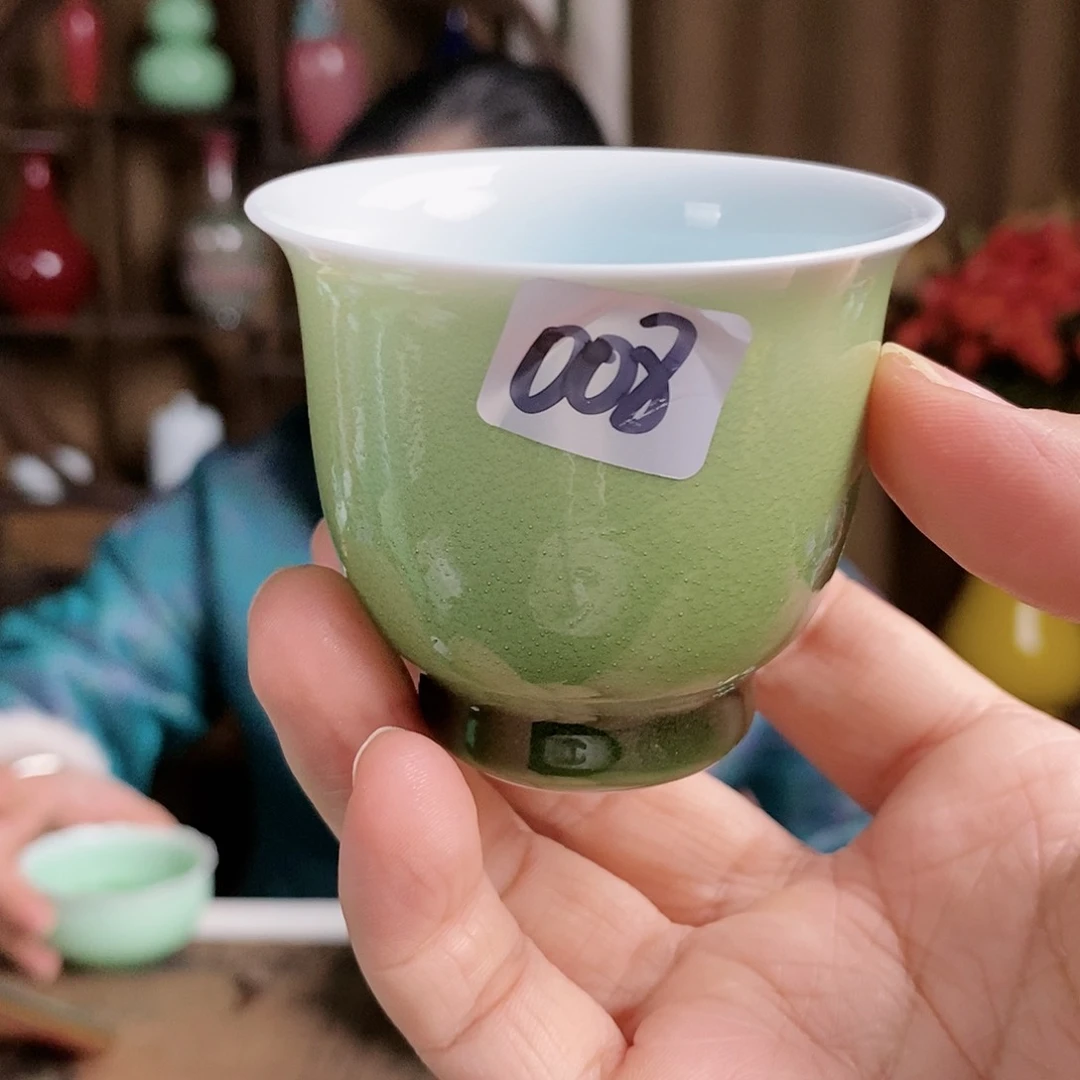 008号微瑕粘底薄胎杯秘釉杯想*称