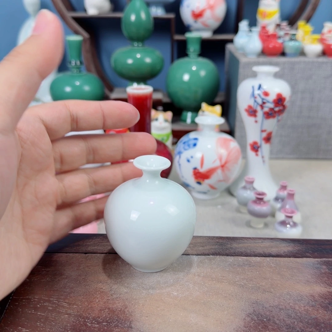 陶瓷手工小花器摆件